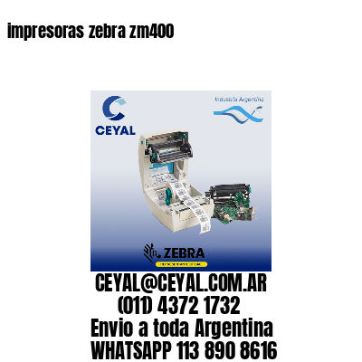impresoras zebra zm400