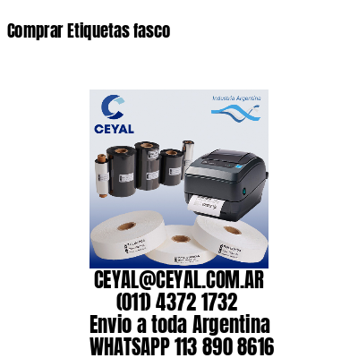 Comprar Etiquetas fasco