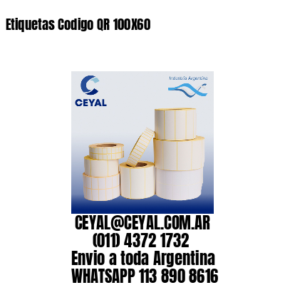 Etiquetas Codigo QR 100X60