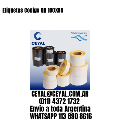 Etiquetas Codigo QR 100X80
