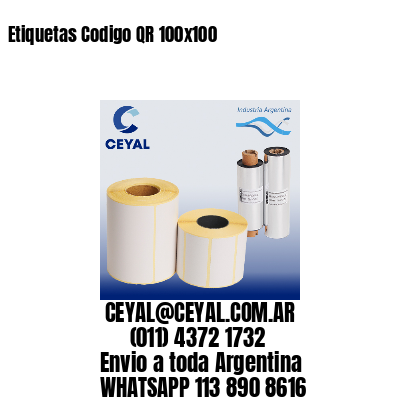 Etiquetas Codigo QR 100×100