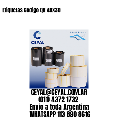 Etiquetas Codigo QR 40X30