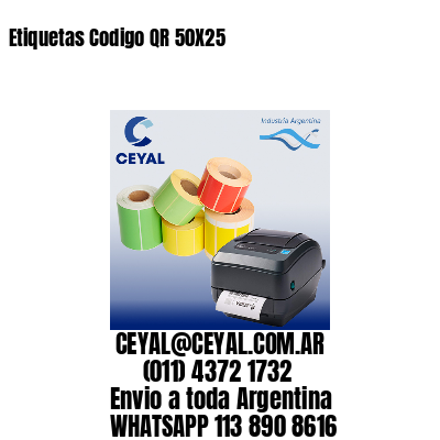 Etiquetas Codigo QR 50X25