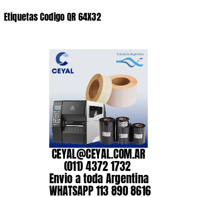 Etiquetas Codigo QR 64X32