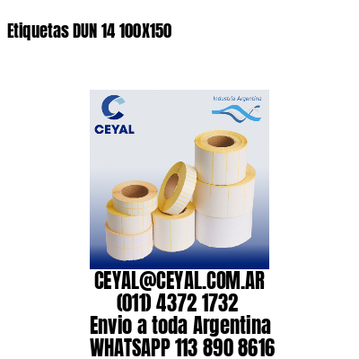 Etiquetas DUN 14 100X150