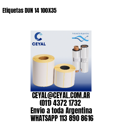 Etiquetas DUN 14 100X35