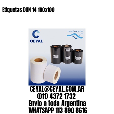 Etiquetas DUN 14 100×100