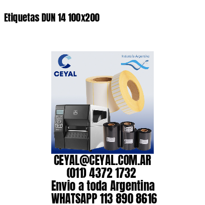 Etiquetas DUN 14 100×200