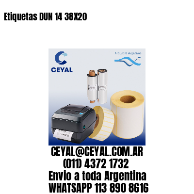 Etiquetas DUN 14 38X20