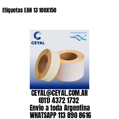 Etiquetas EAN 13 100X150