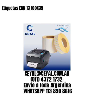 Etiquetas EAN 13 100X35