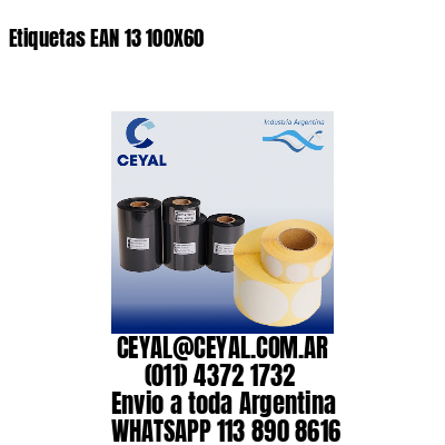 Etiquetas EAN 13 100X60