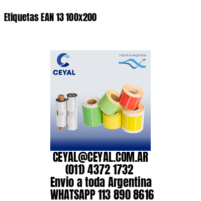 Etiquetas EAN 13 100×200
