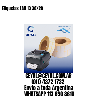 Etiquetas EAN 13 38X20