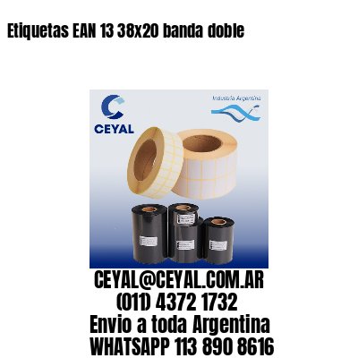 Etiquetas EAN 13 38×20 banda doble