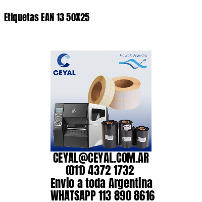 Etiquetas EAN 13 50X25