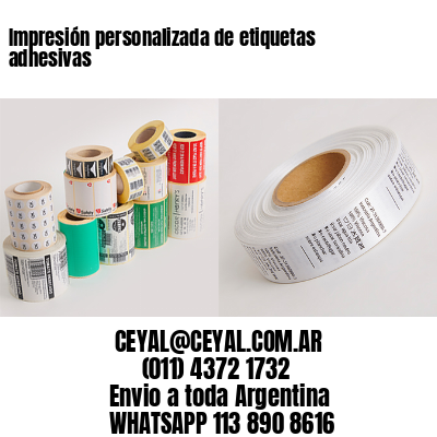 Impresión personalizada de etiquetas adhesivas