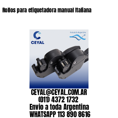 Rollos para etiquetadora manual Italiana