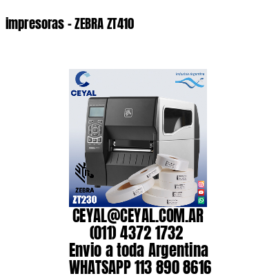 impresoras – ZEBRA ZT410