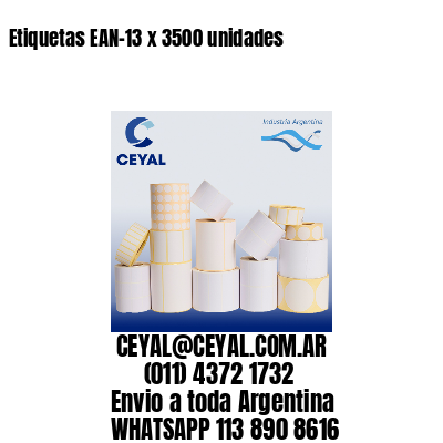 Etiquetas EAN-13 x 3500 unidades