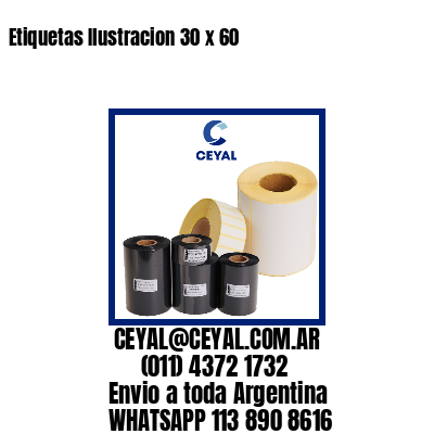Etiquetas Ilustracion 30 x 60