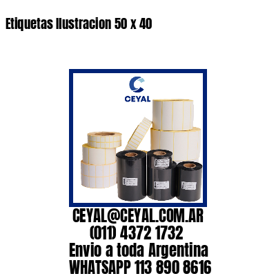 Etiquetas Ilustracion 50 x 40