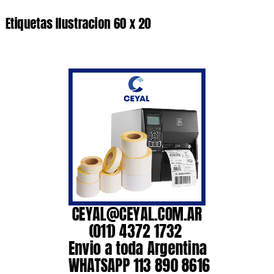 Etiquetas Ilustracion 60 x 20