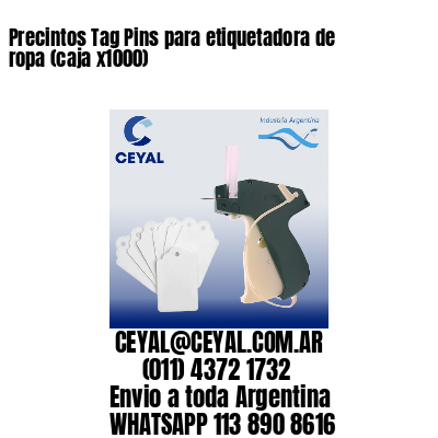 Precintos Tag Pins para etiquetadora de ropa (caja x1000)