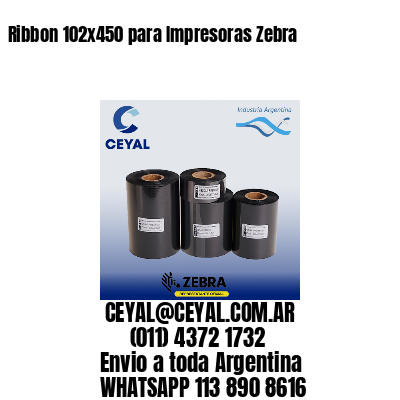 Ribbon 102×450 para Impresoras Zebra