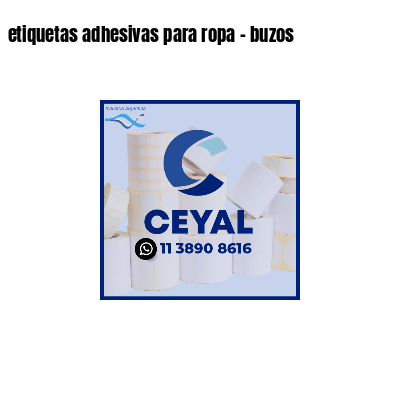 etiquetas adhesivas para ropa - buzos