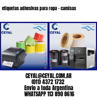 etiquetas adhesivas para ropa – camisas