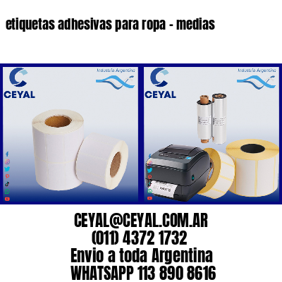 etiquetas adhesivas para ropa – medias