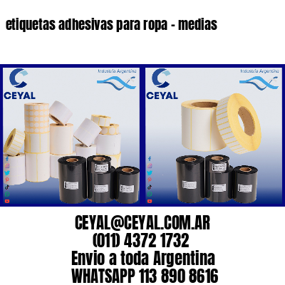 etiquetas adhesivas para ropa – medias