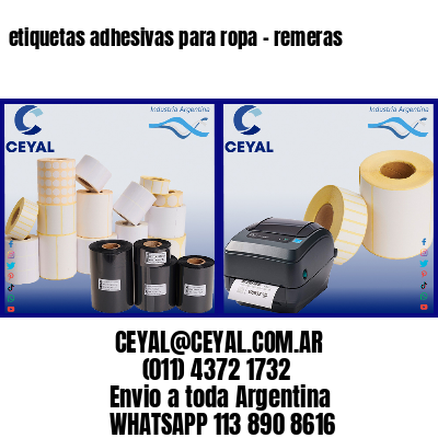 etiquetas adhesivas para ropa – remeras