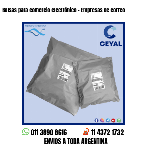 Bolsas para comercio electrónico – Empresas de correo
