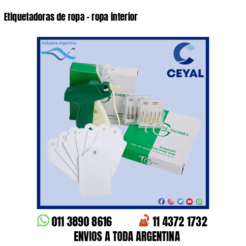 Etiquetadoras de ropa – ropa interior
