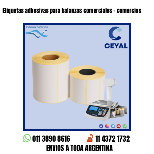Etiquetas adhesivas para balanzas comerciales – comercios