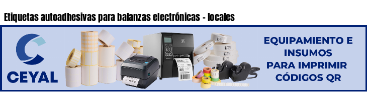 Etiquetas autoadhesivas para balanzas electrónicas - locales