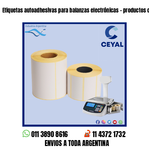 Etiquetas autoadhesivas para balanzas electrónicas – productos congelados