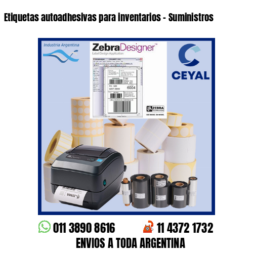 Etiquetas autoadhesivas para inventarios – Suministros