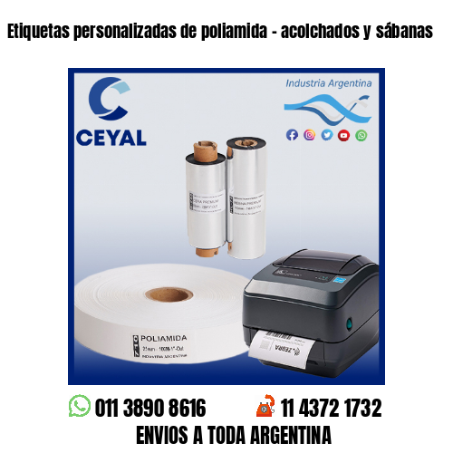 Etiquetas personalizadas de poliamida – acolchados y sábanas