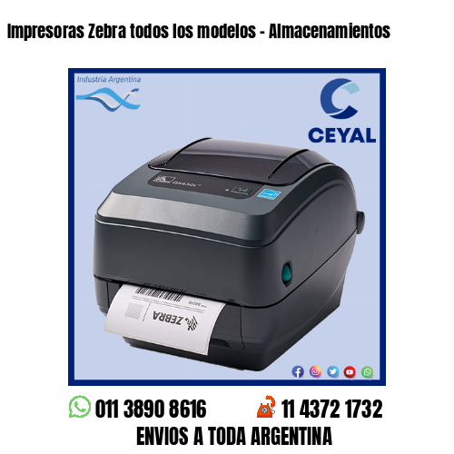 Impresoras Zebra todos los modelos – Almacenamientos
