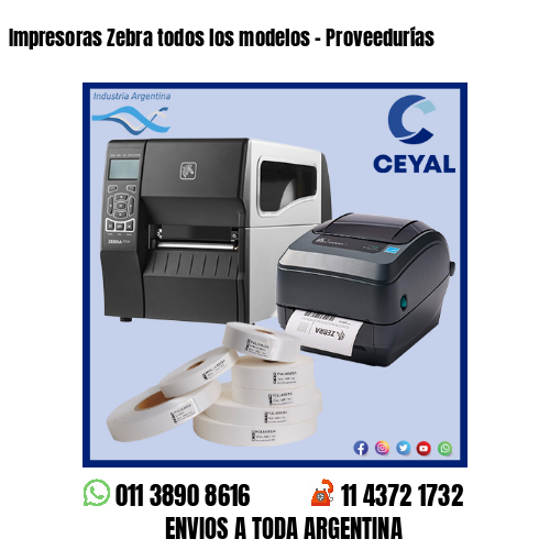 Impresoras Zebra todos los modelos – Proveedurías