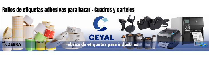 Rollos de etiquetas adhesivas para bazar - Cuadros y carteles