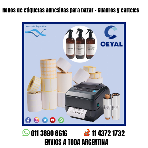 Rollos de etiquetas adhesivas para bazar – Cuadros y carteles