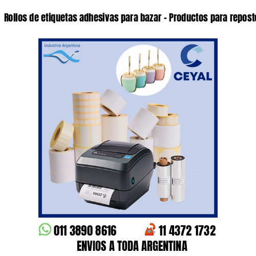 Rollos de etiquetas adhesivas para bazar – Productos para repostería