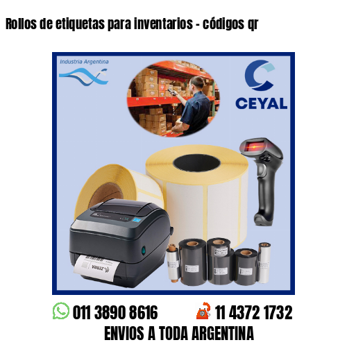 Rollos de etiquetas para inventarios – códigos qr