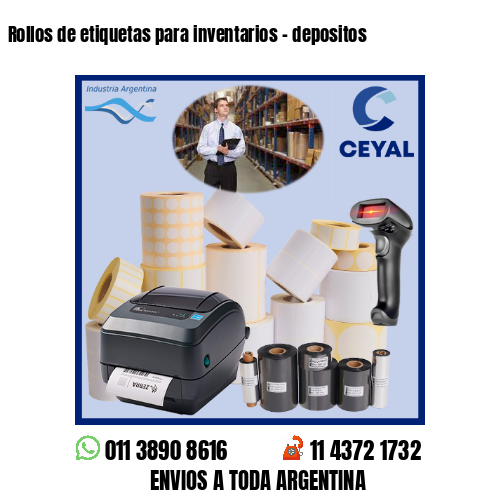 Rollos de etiquetas para inventarios – depositos