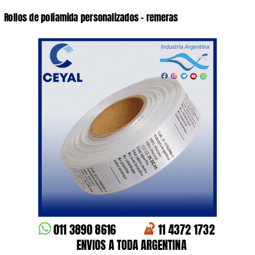 Rollos de poliamida personalizados – remeras