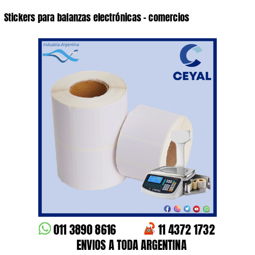 Stickers para balanzas electrónicas – comercios